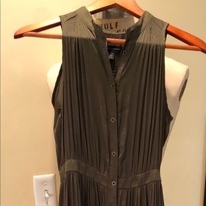 Banana Republic olive green dress.